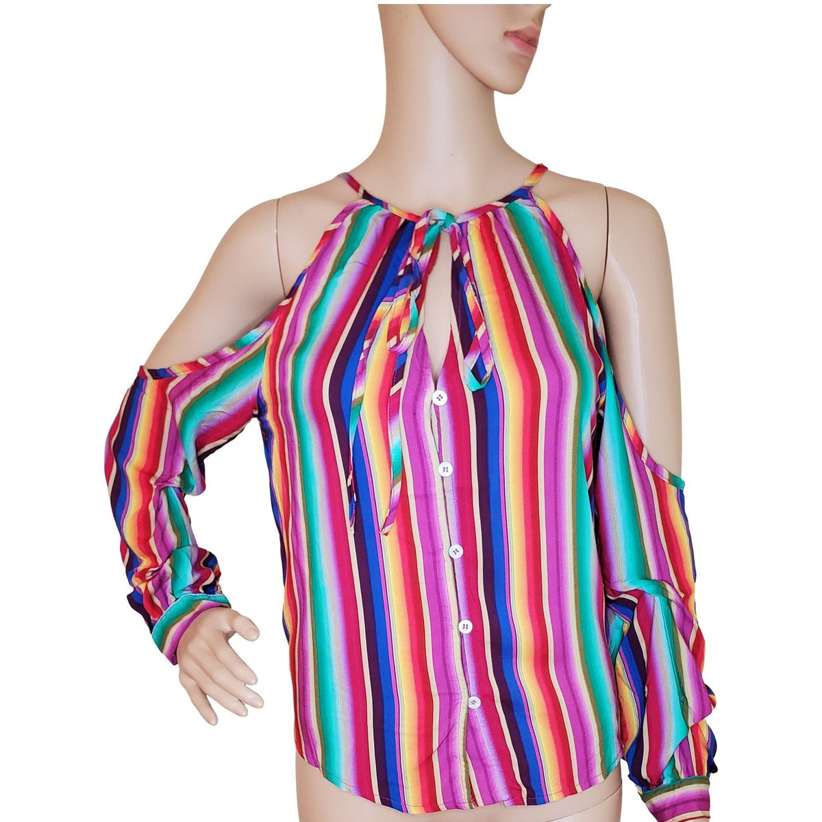 Hope Striped Knit Blouse — view 2