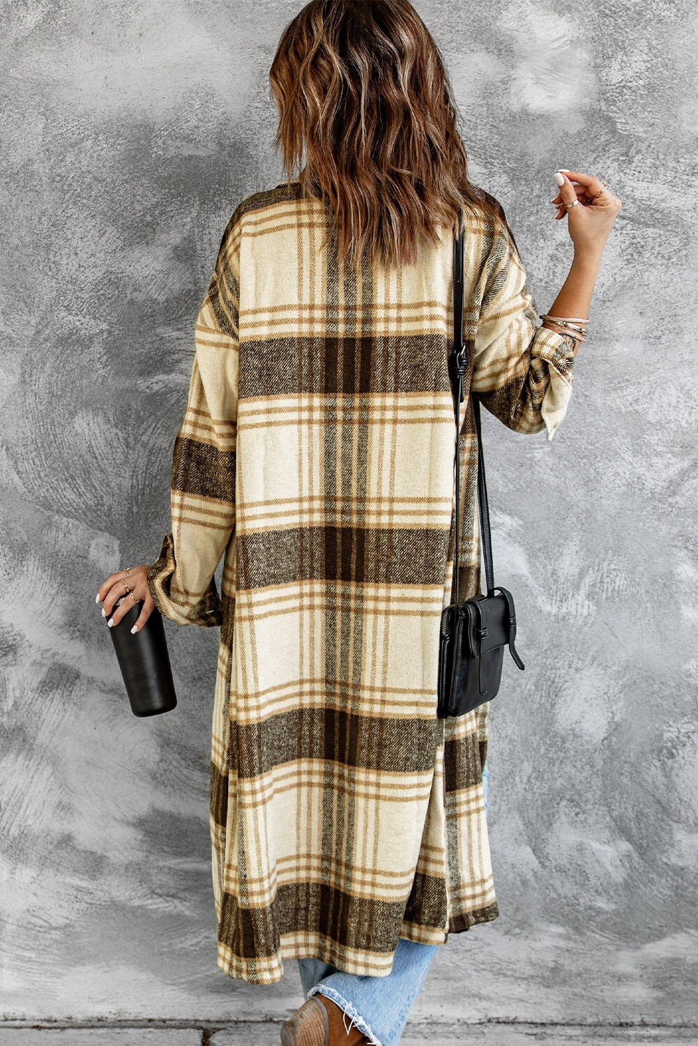 Odette Plaid Shacket — view 4