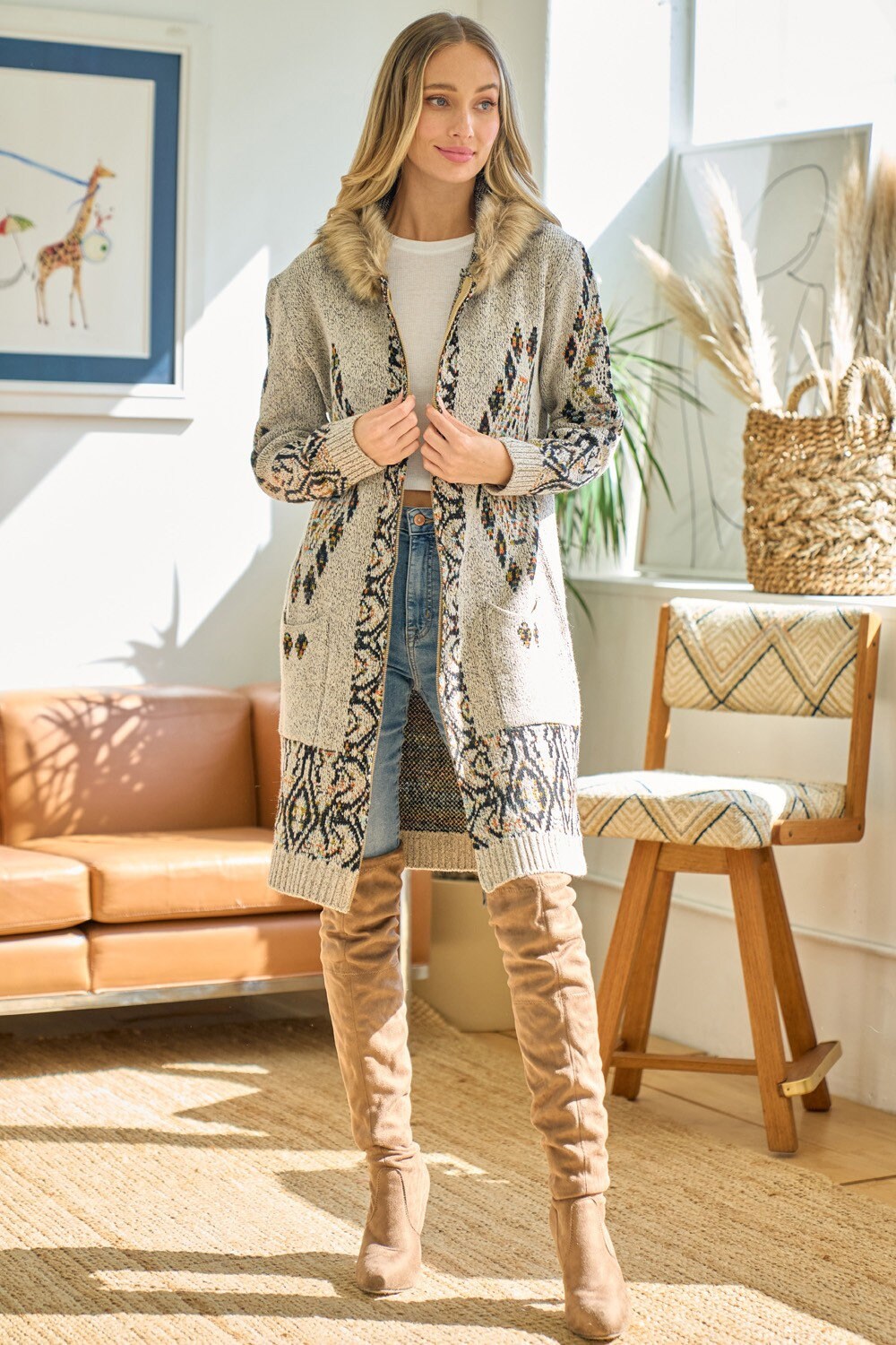 Ruby Gray Knit Jacket — view 6