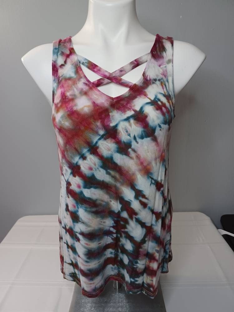 Della Multicolor Tie-Dye Top — Brisa's Boutique