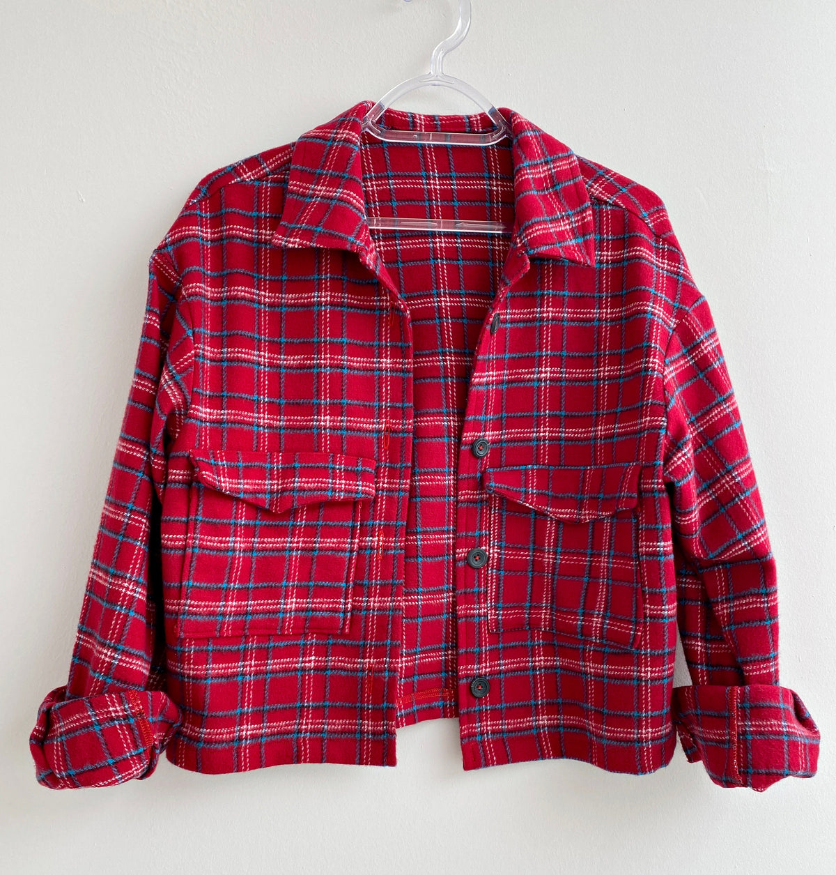 Yara Plaid Cropped Jacket — view 3
