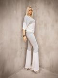 Blair Beige Knit Wide-Leg Pants — Brisa's Boutique
