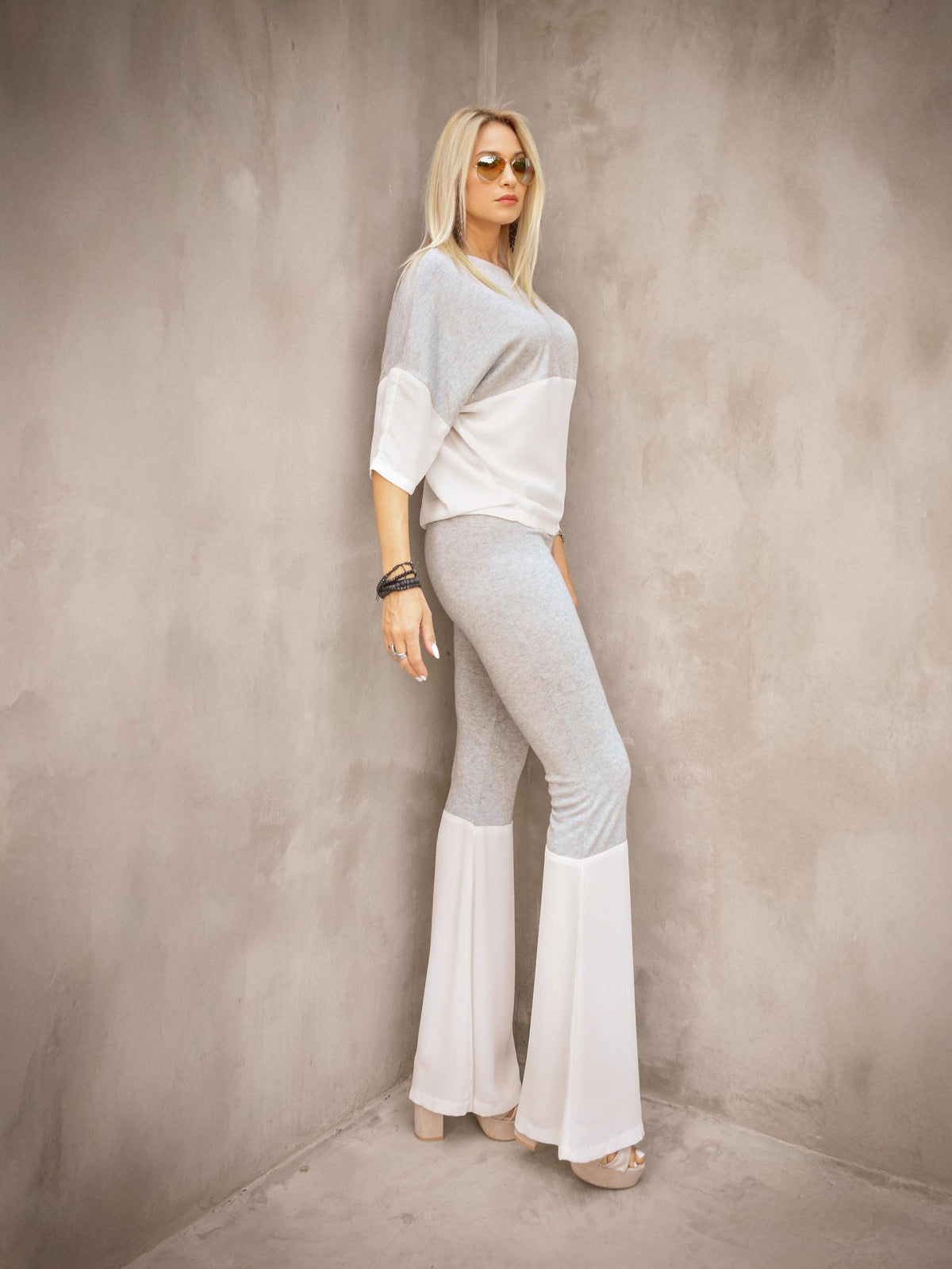 Blair Beige Knit Wide-Leg Pants — Brisa's Boutique