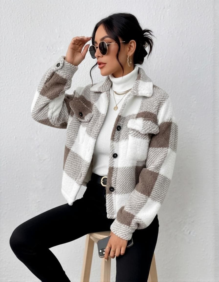 Sunny Plaid Jacket — Brisa's Boutique
