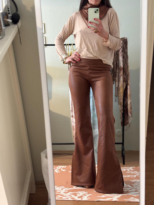 Anya Brown Wide-Leg Pants — Brisa's Boutique