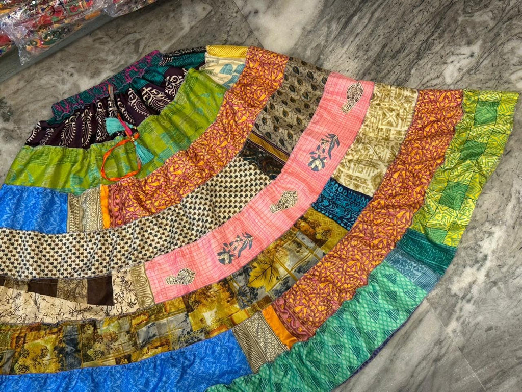 Opal Multicolor Tiered Maxi Skirt — view 5