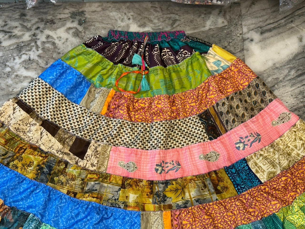 Opal Multicolor Tiered Maxi Skirt — view 2