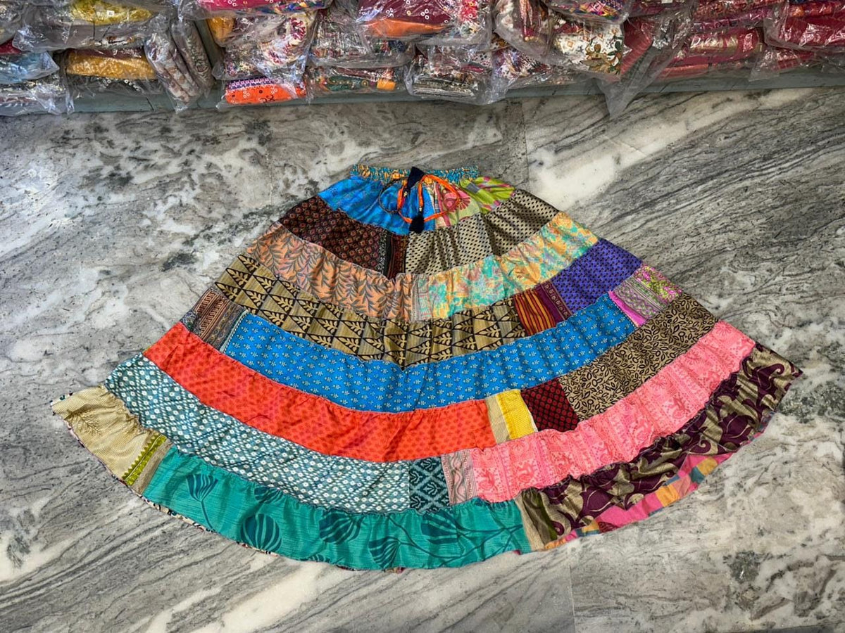 Helena Multicolor Tiered Maxi Skirt — Brisa's Boutique