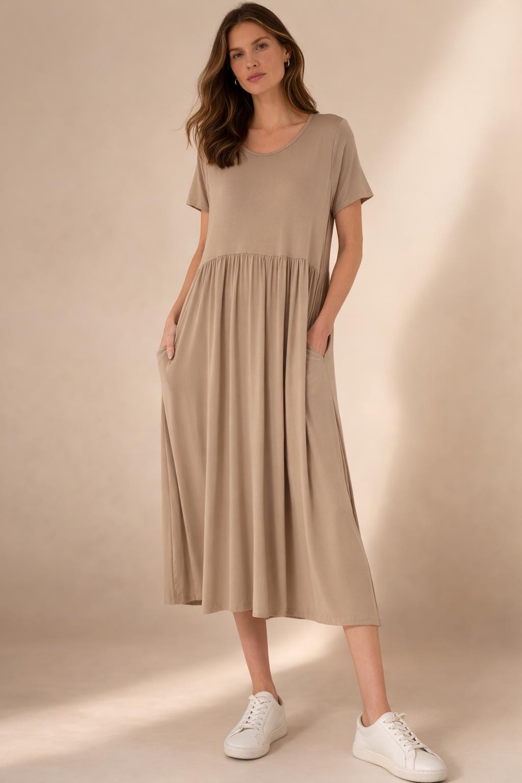 Kit Navy Tiered Midi Dress — view 3