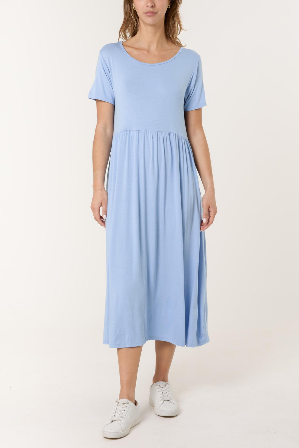 Kit Navy Tiered Midi Dress — view 5