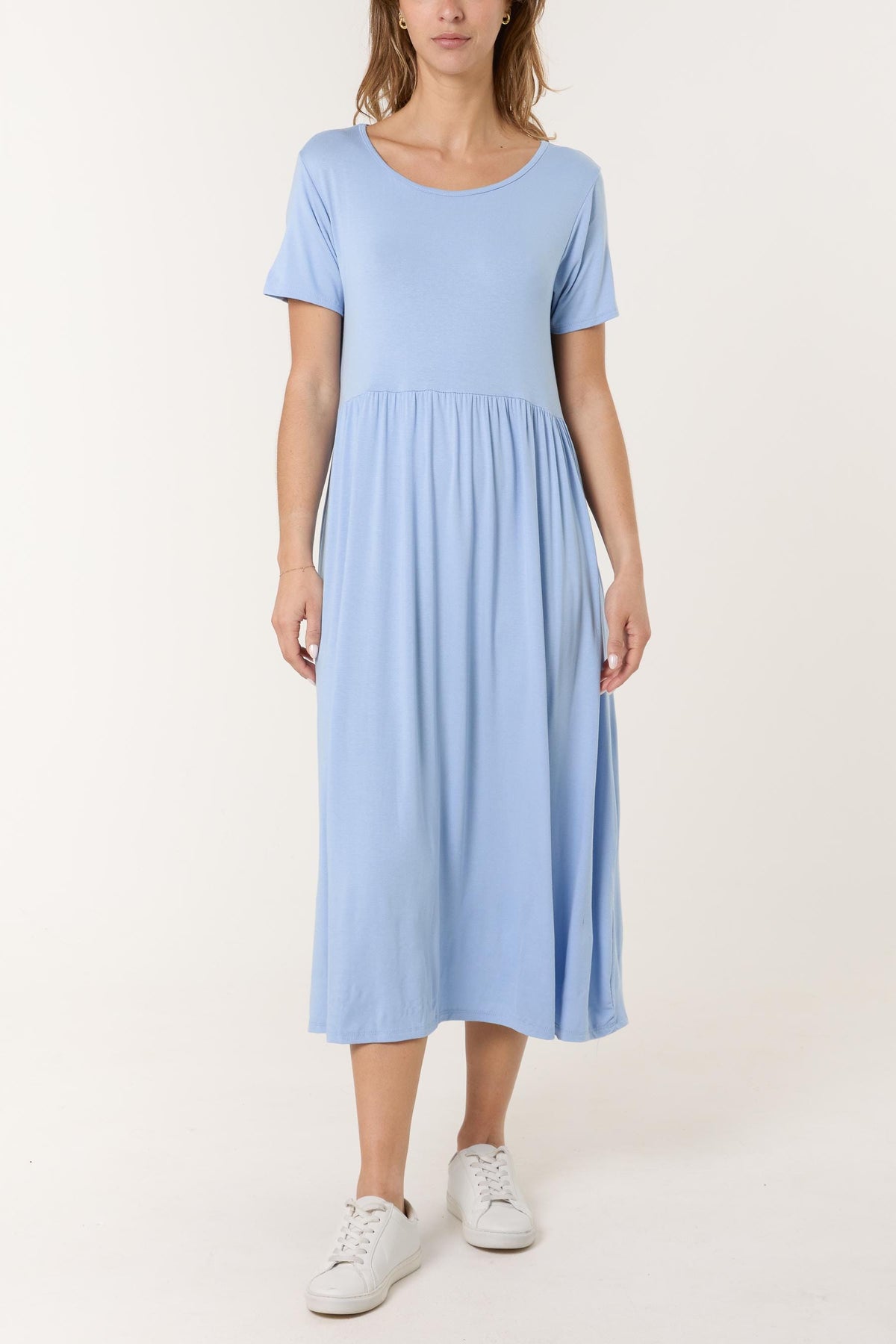 Kit Navy Tiered Midi Dress — view 5