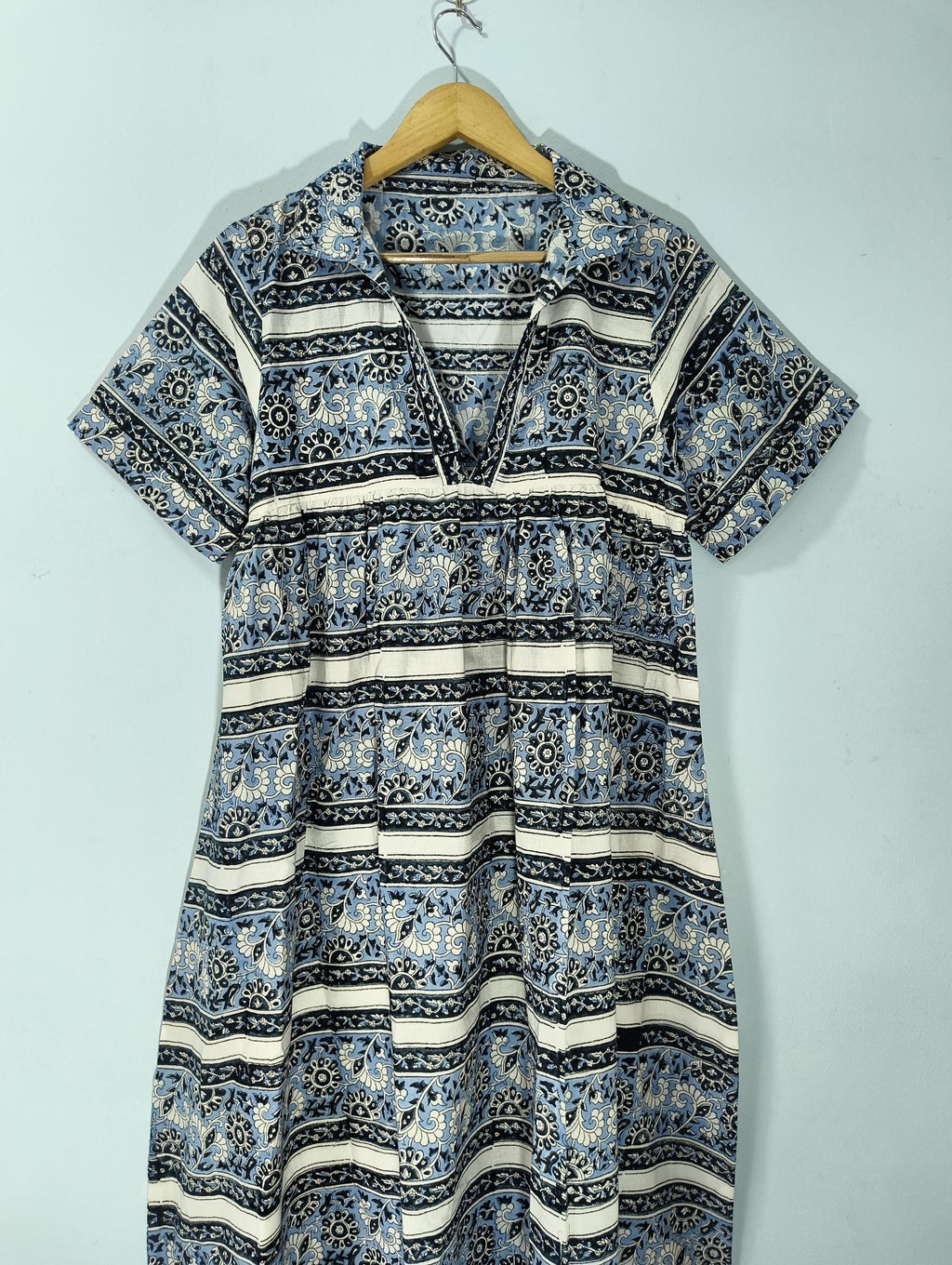 Trixie Floral Cotton Tiered Midi Dress — view 3