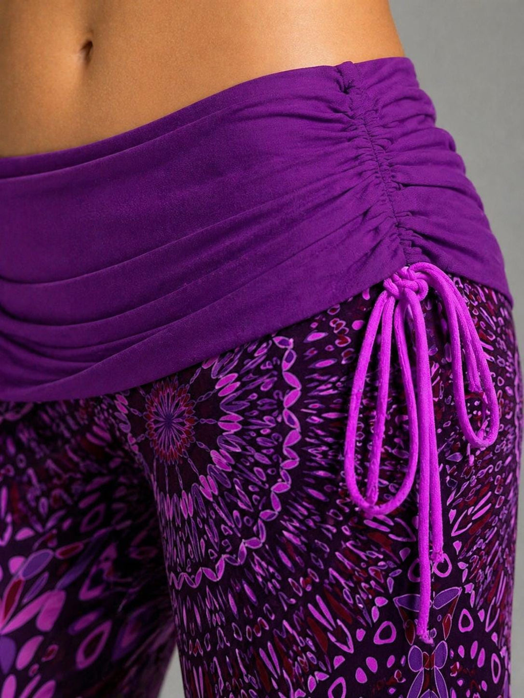 Talia Purple Wide-Leg Pants — view 5