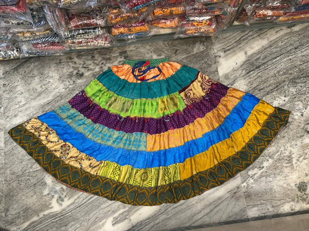 Sadie Multicolor Tiered Maxi Skirt — Brisa's Boutique