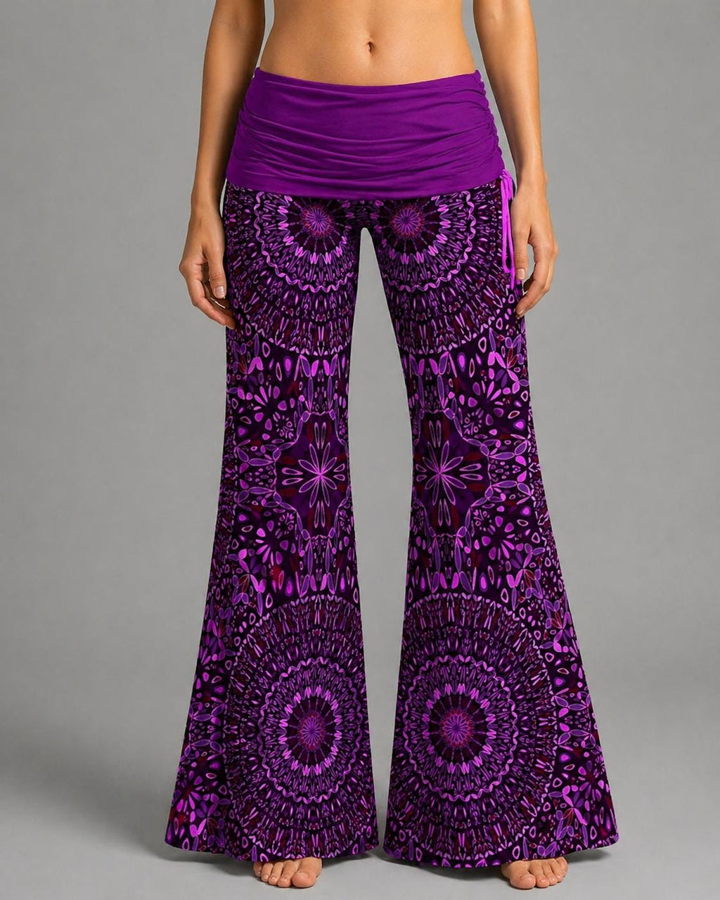 Talia Purple Wide-Leg Pants — view 2