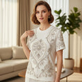 Juno White Embroidered Top — Brisa's Boutique