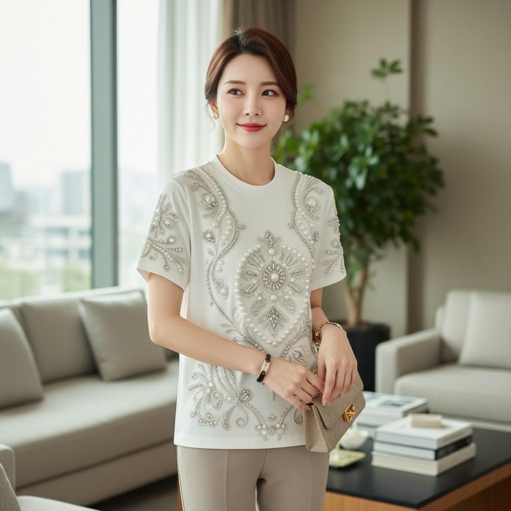 Juno White Embroidered Top — view 2