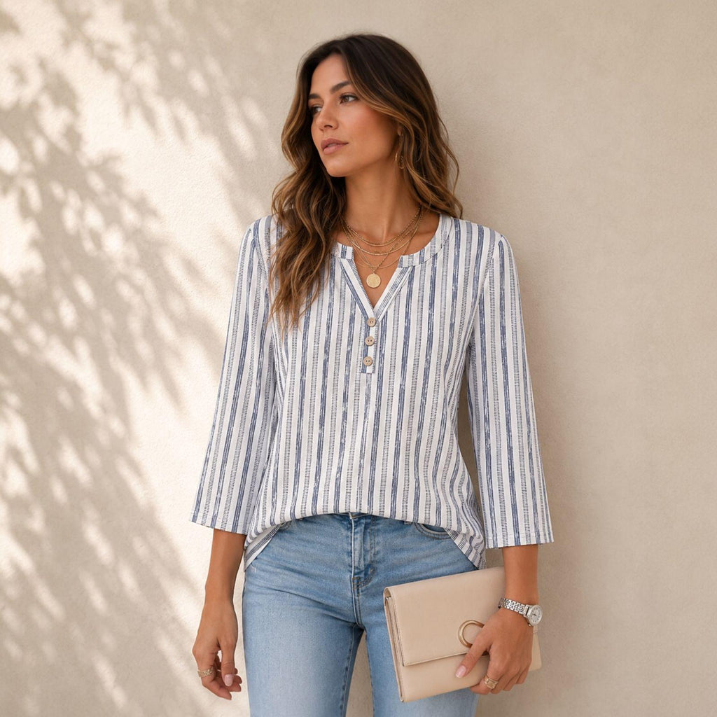 Wilma Beige Tunic Blouse — view 4