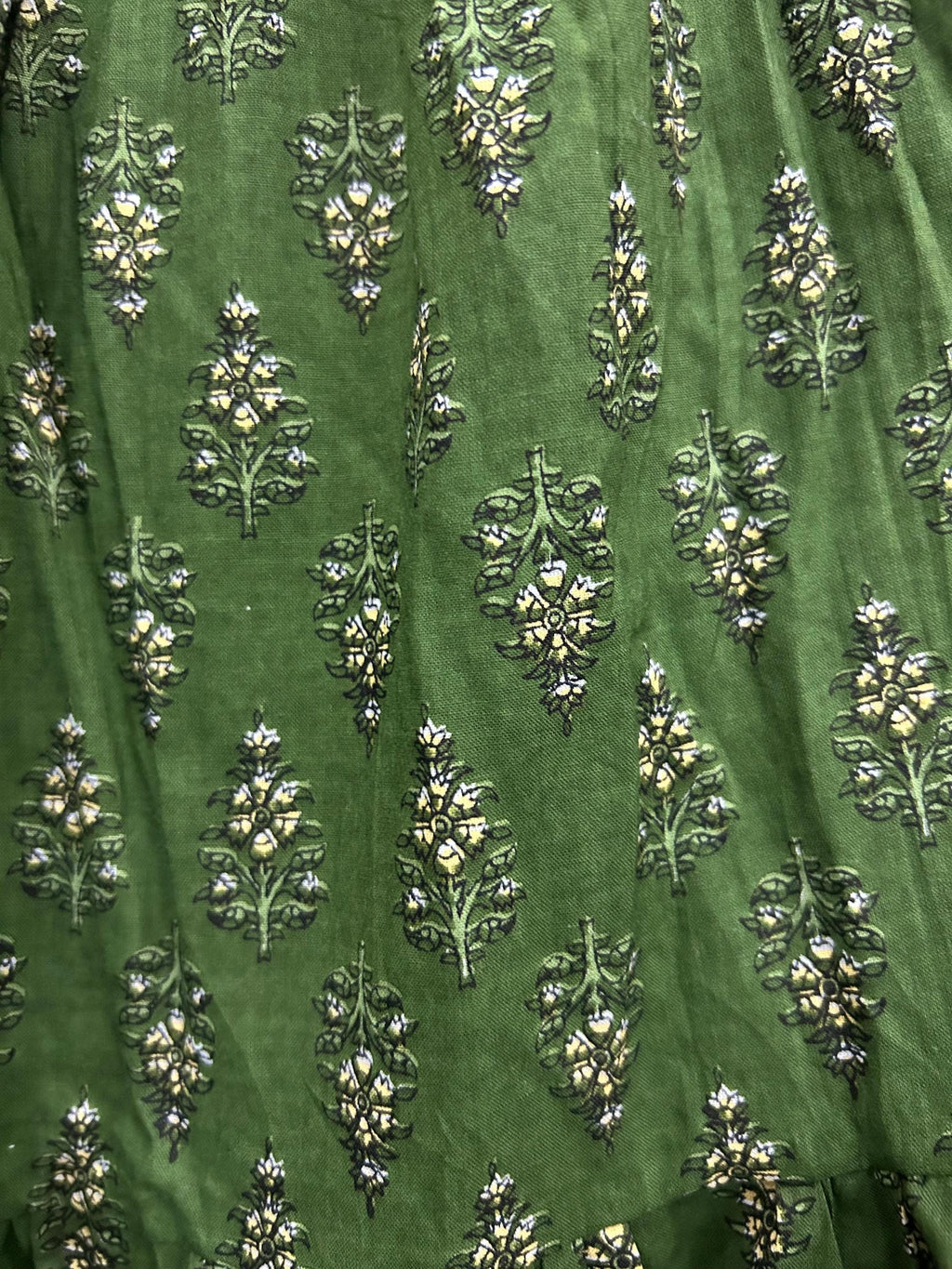 Dina Floral Cotton Tiered Pants — view 5