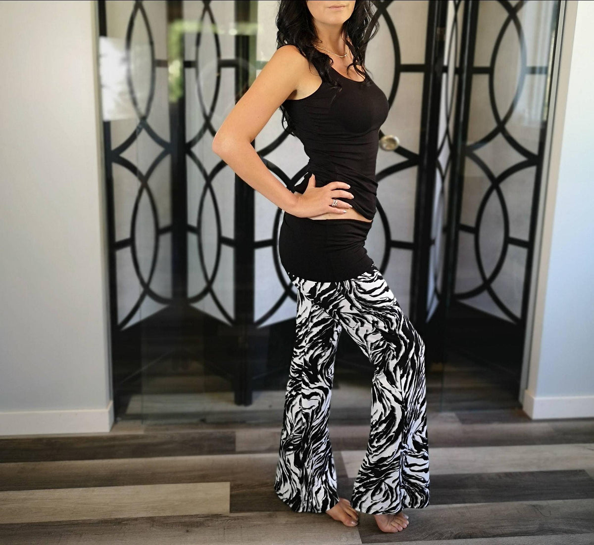 Alma Zebra-Print Pants — view 5