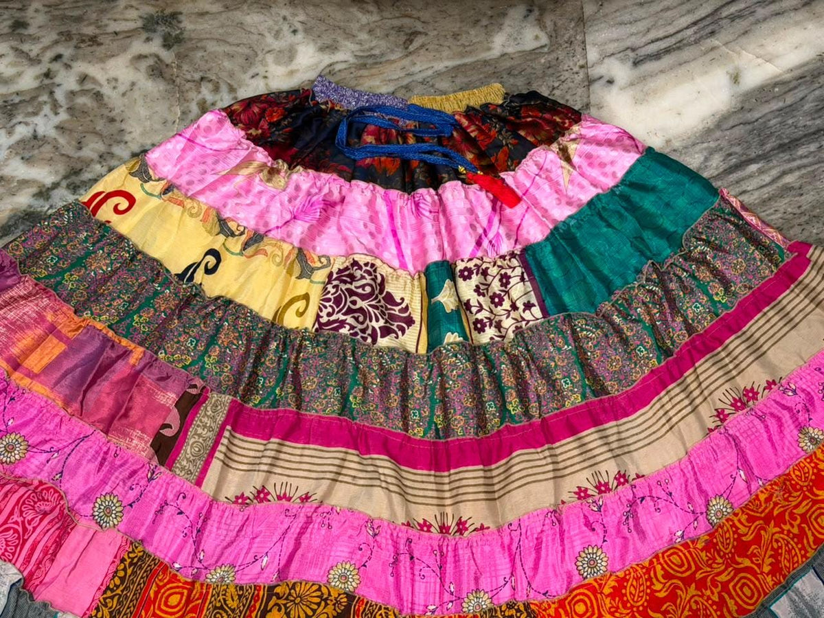 Orla Pink Tiered Maxi Skirt — view 2