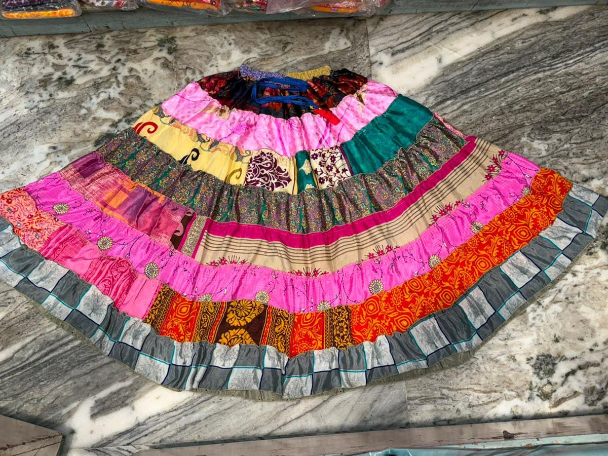 Orla Pink Tiered Maxi Skirt — view 5