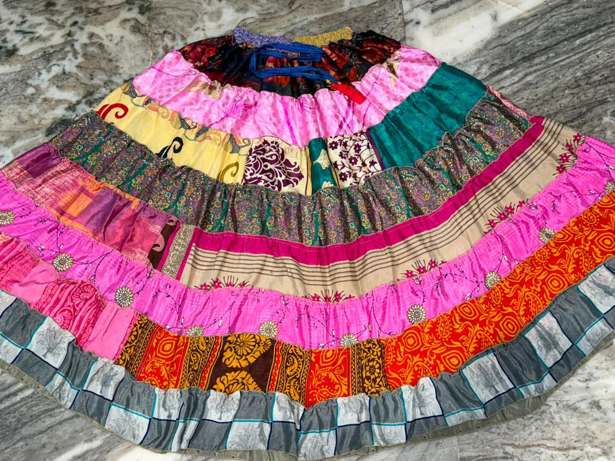 Orla Pink Tiered Maxi Skirt — view 4