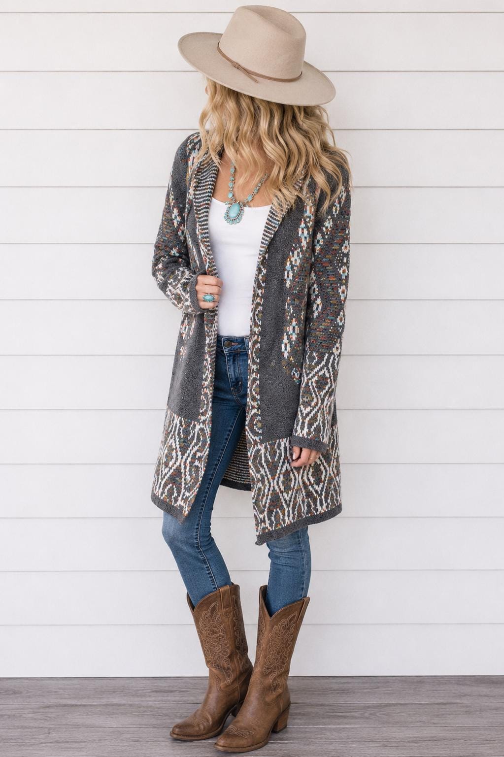 Gia Gray Knit Cardigan — Brisa's Boutique