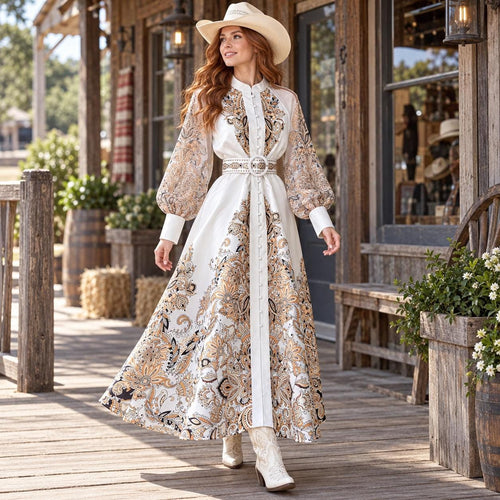 Delia Paisley Maxi Dress — Brisa's Boutique