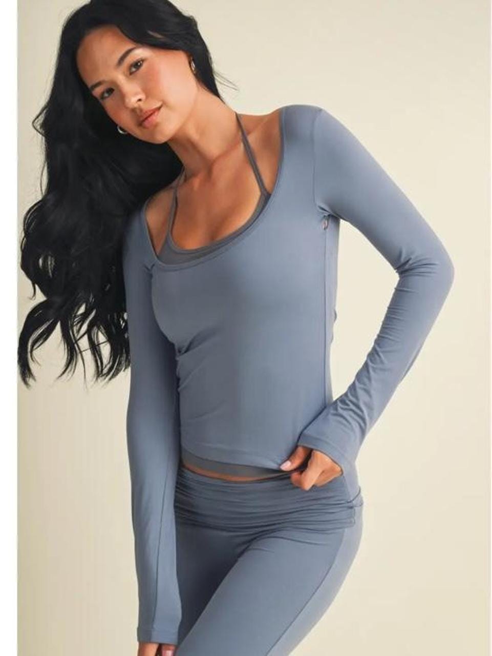 Zara Gray Halter Top — view 6