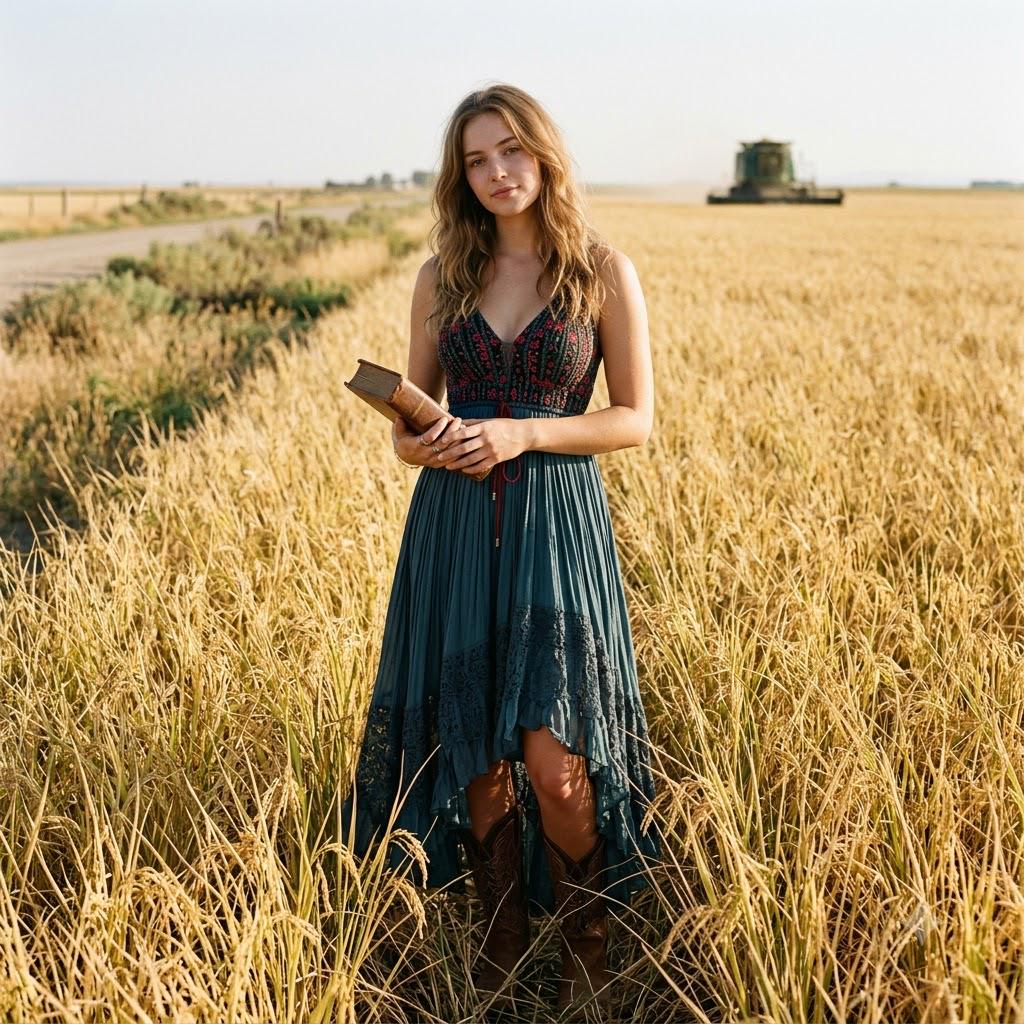 Clara Blue Lace Embroidered Midi Dress — view 3