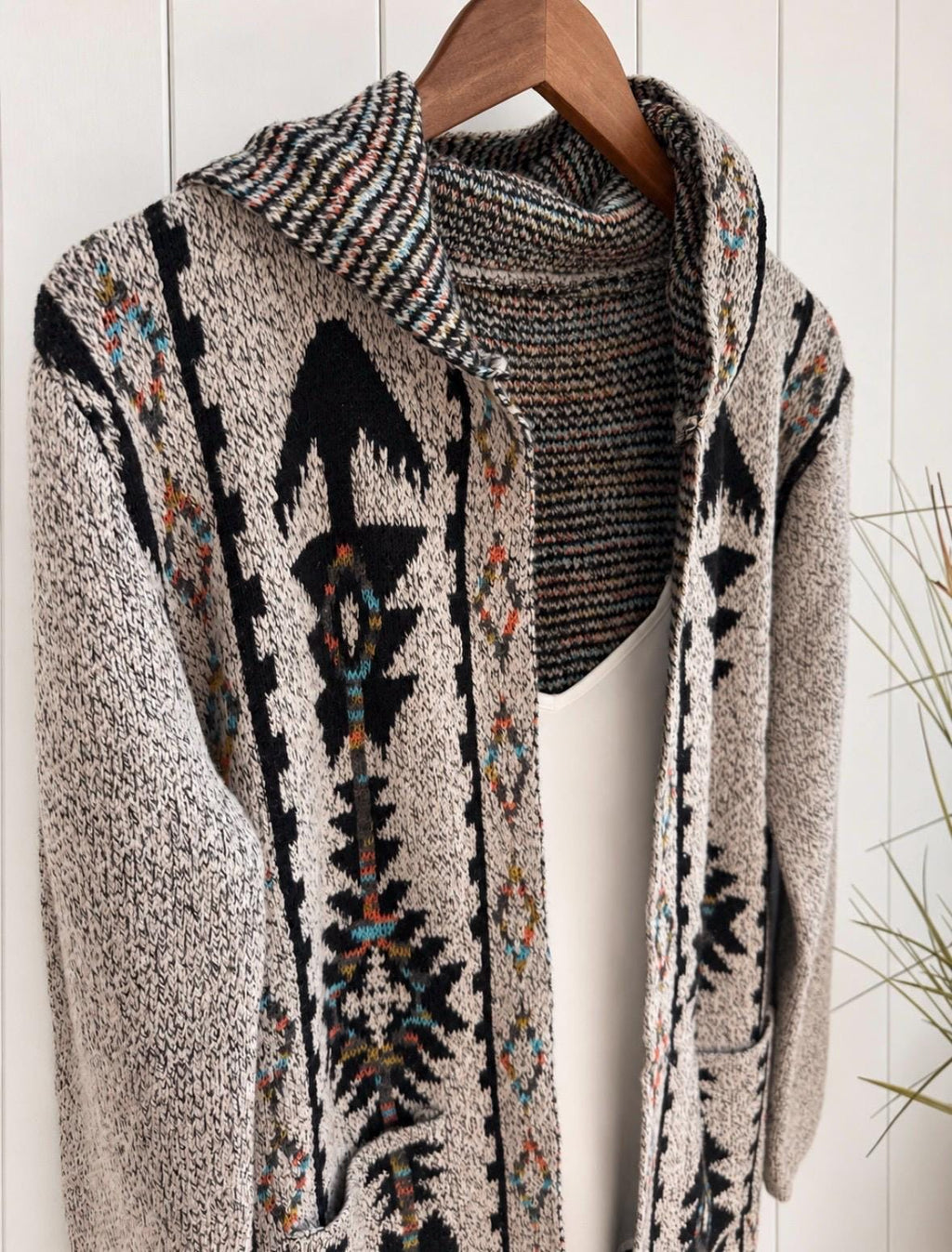 Sage Beige Knit Cardigan — view 5